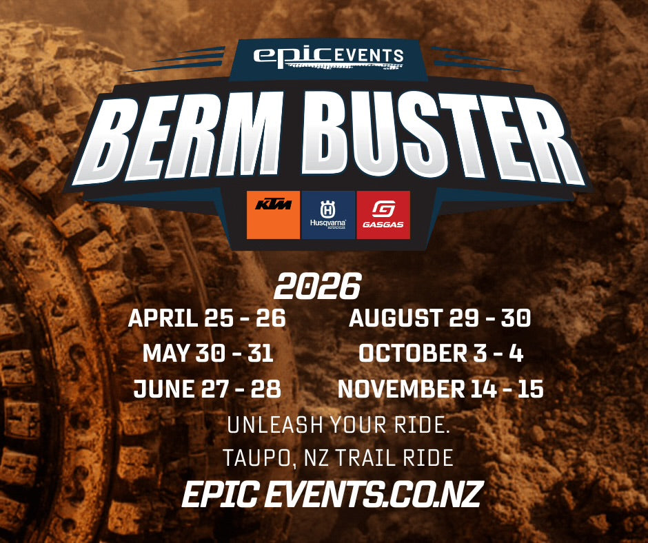 Berm buster 2026 dates 